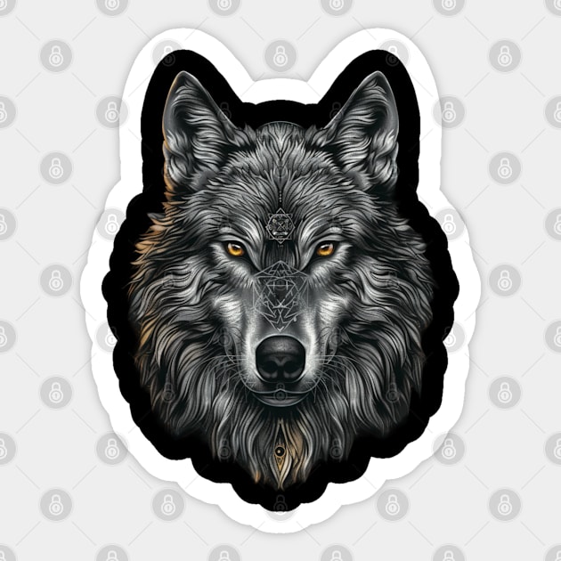 Wolf Relocation Efforts Sticker by Merle Huisman